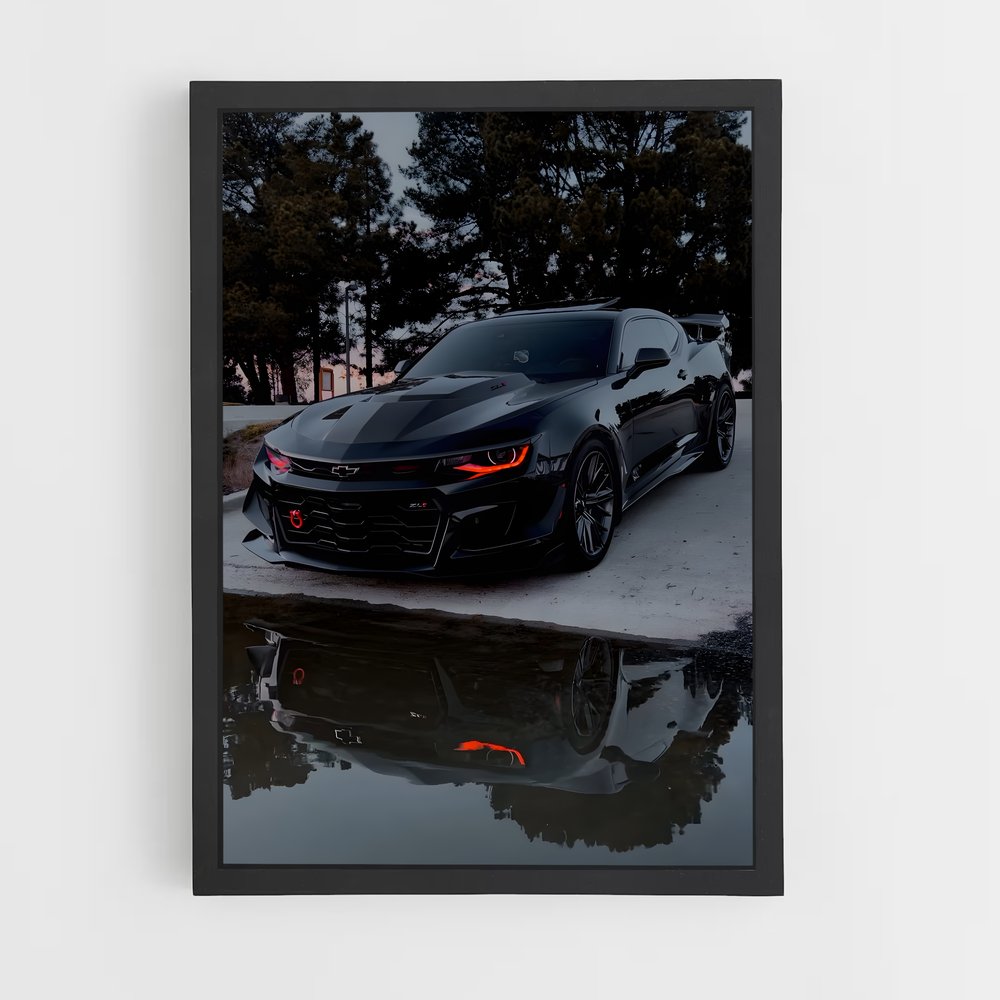 Poster Camaro au Bord du Lac – affiche Chevrolet (vue 2)